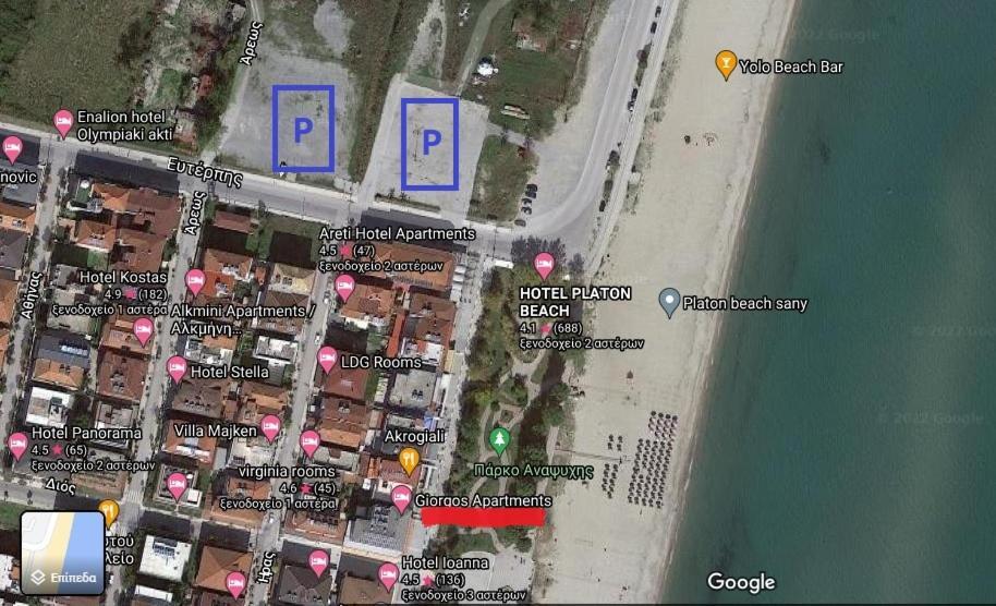 Giorgos Apartments Sea View Olympiakí Aktí Exterior foto